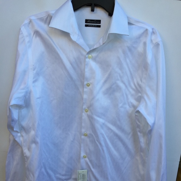 Kenneth Cole stripe button dowTwo Ply 15 1/2 34/35 - Picture 3 of 8